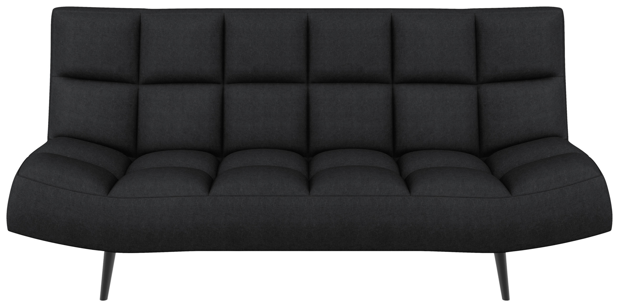 SCHLAFSOFA  in Mikrofaser Anthrazit  - Anthrazit/Schwarz, KONVENTIONELL, Holz/Textil (197/85/92cm) - Carryhome