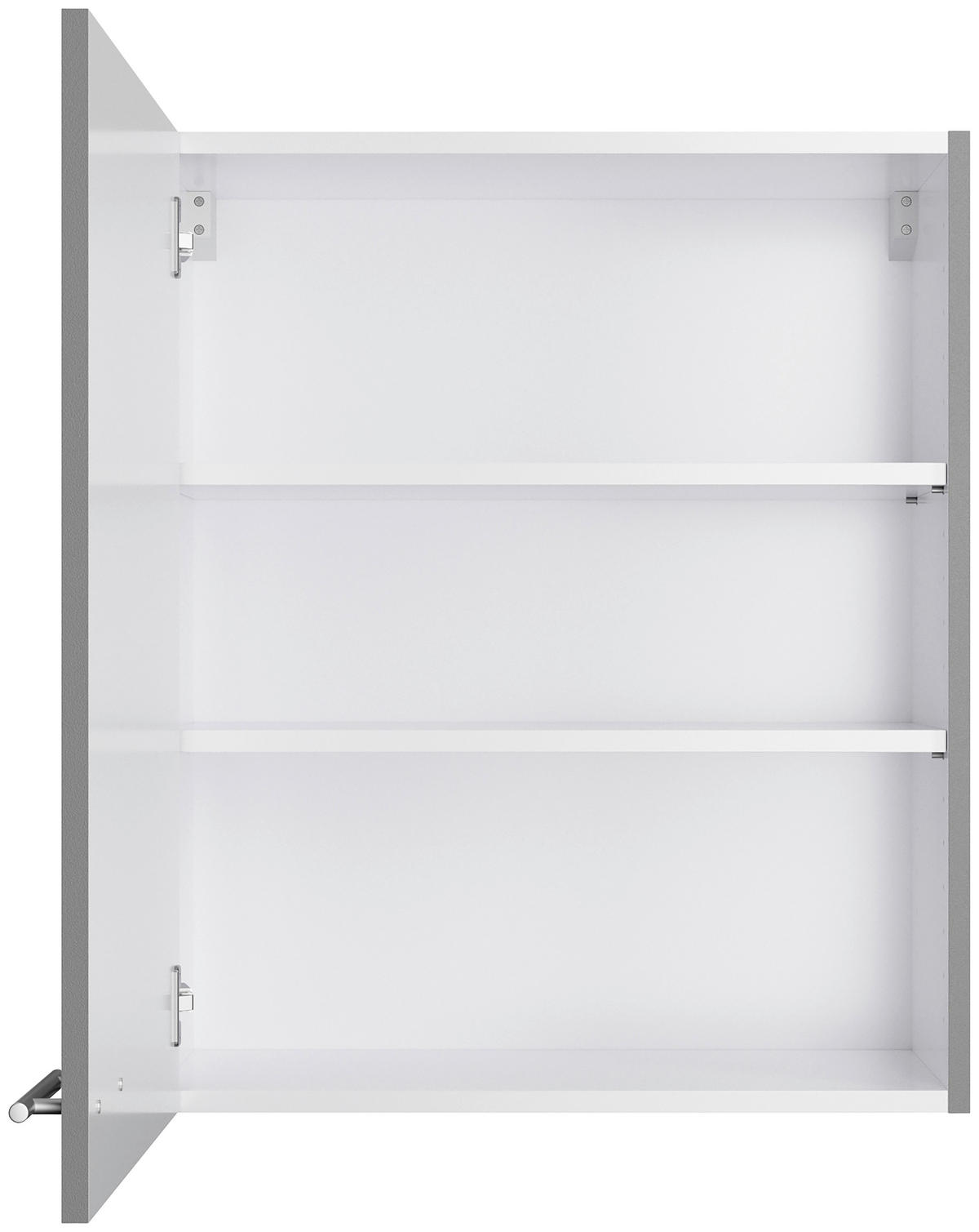 KÜCHENLEERBLOCK 270 cm   in Grau  - Edelstahlfarben/Anthrazit, Basics, Holzwerkstoff/Metall (270cm) - Optifit