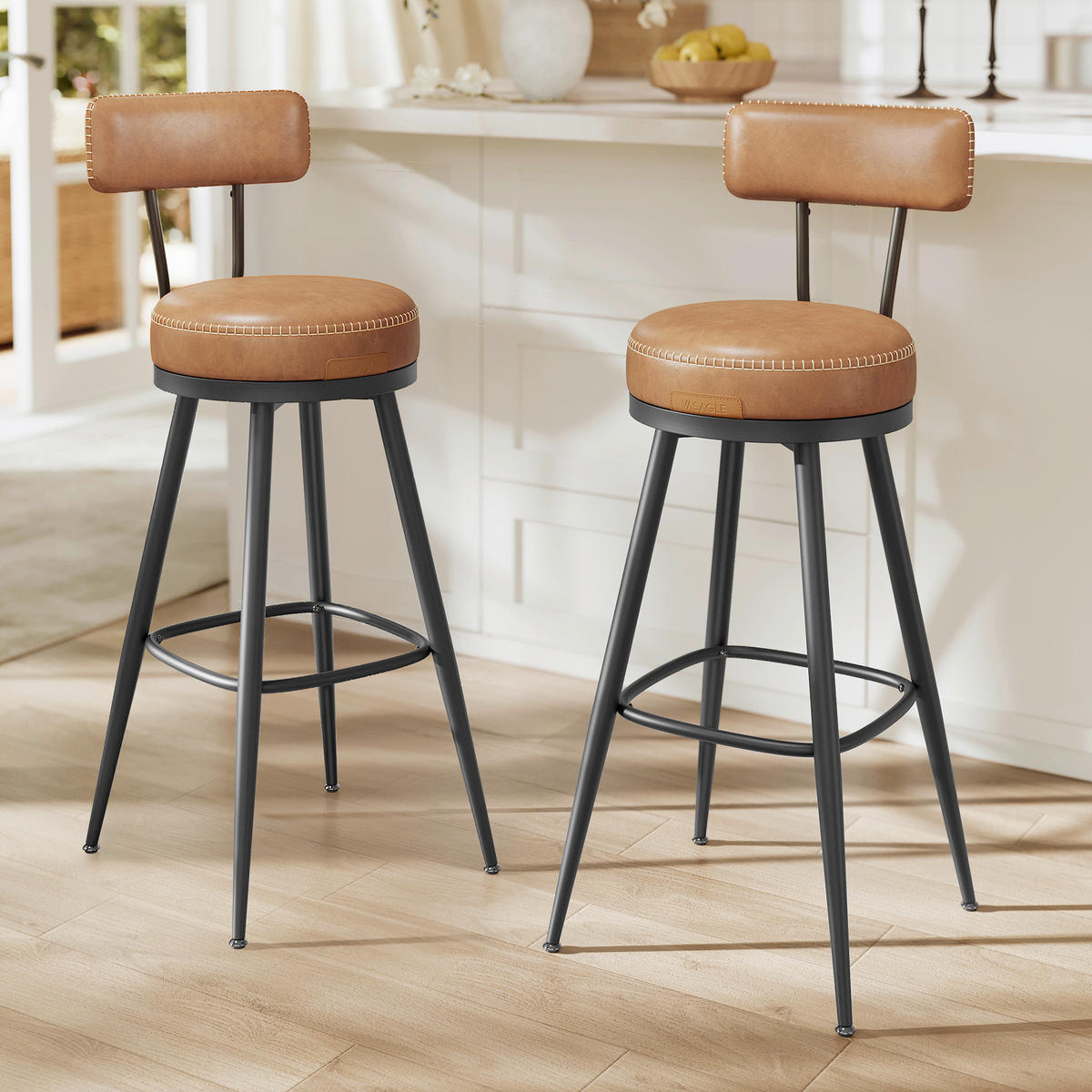 BARHOCKER-SET in Braun, Schwarz  - Schwarz/Braun, Trend, Holz/Holzwerkstoff (57/101/57cm) - Boxxx