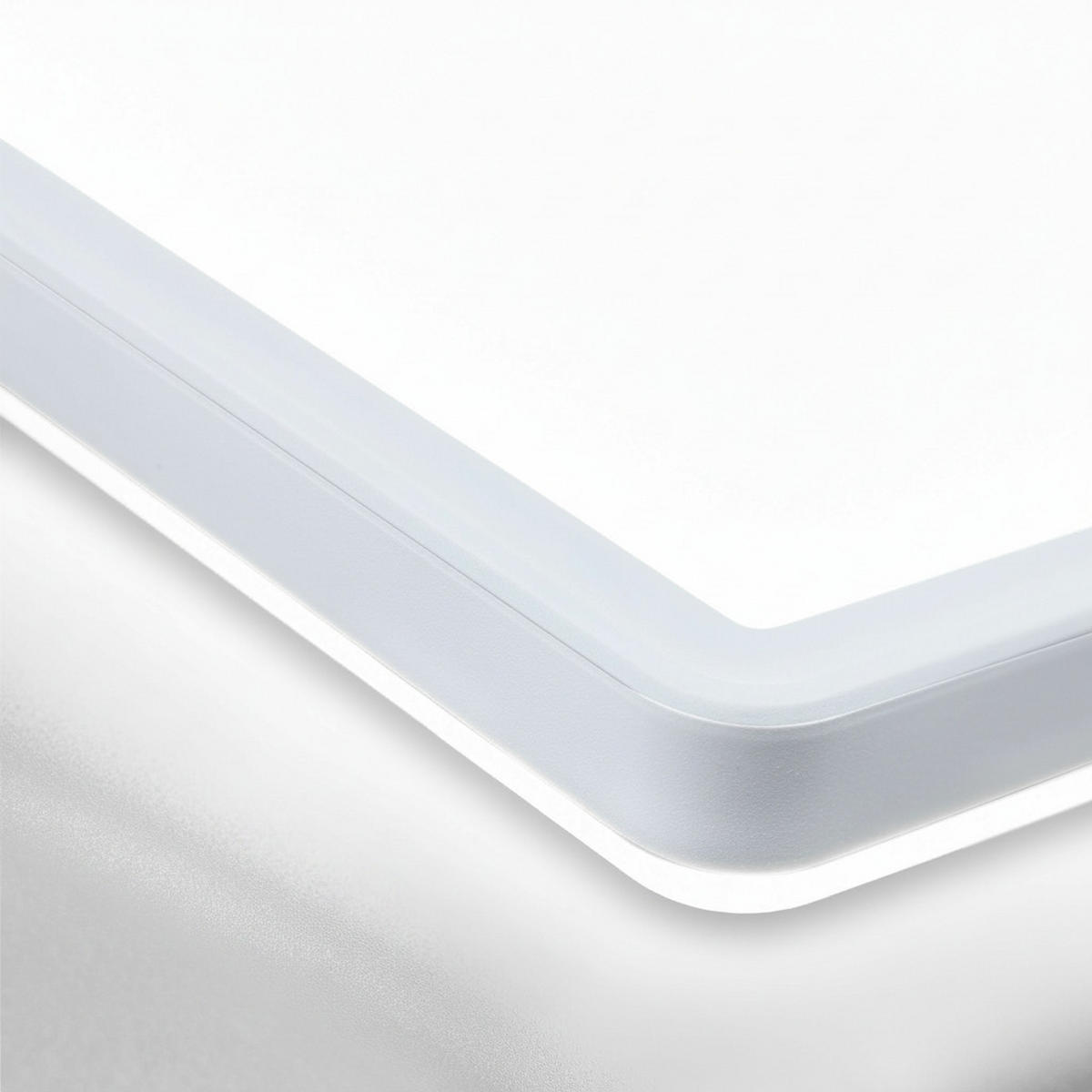 LED-DECKENLEUCHTE Tava A 42/42/3 cm   - Weiß, Basics, Kunststoff (42/42/3cm) - Briloner