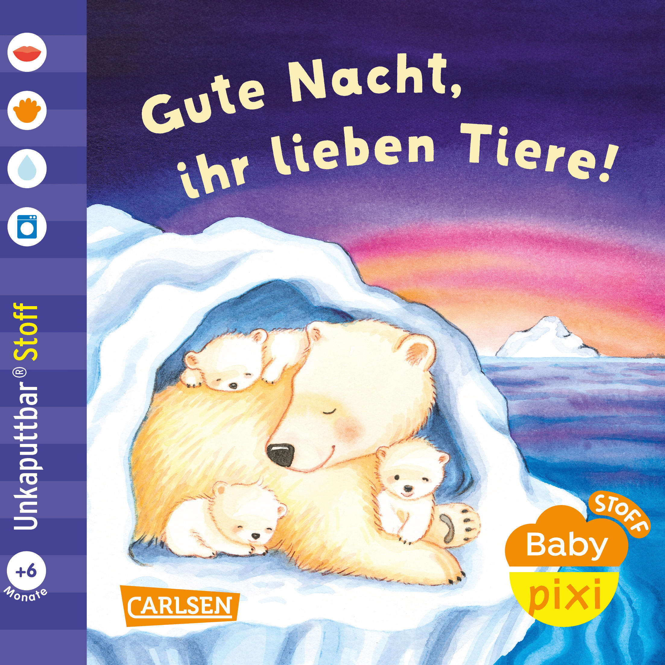 KINDERBUCH Baby Pixi Stoff: Gute Nacht, ihr lieben Tiere!  - Multicolor, Basics, Papier (13,8/13,8/0,5cm) - Carlsen