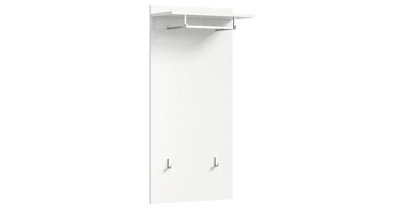GARDEROBE in 180/191/37 cm - Weiß Hochglanz/Weiß, Design, Glas/Holzwerkstoff (180/191/37cm) - Xora