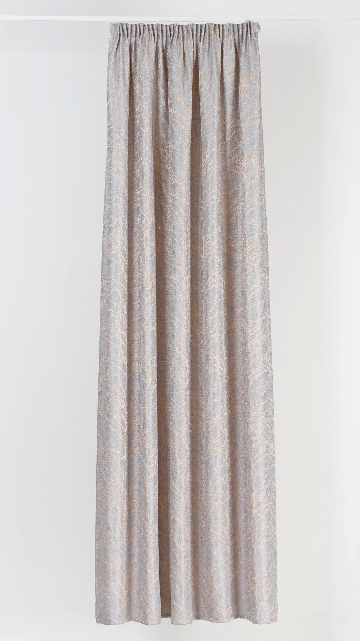 MATERIAL PERDELE ȘI DRAPERII obscuritate  - auriu/gri, Basics, textil (45/140cm)