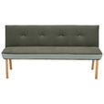 SITZBANK 157/88/63 cm  in Grün  - Eichefarben/Grün, Design, Holz/Textil (157/88/63cm) - Linea Natura