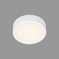 STROPNÍ LED SVÍTIDLO, 12,0/3,2 cm  - bílá, Design, plast (12,0/3,2cm)