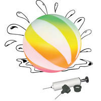 WASSERBALL Multicolor  - Multicolor, Basics, Kunststoff/Textil (ca. 20cm) - alldoro