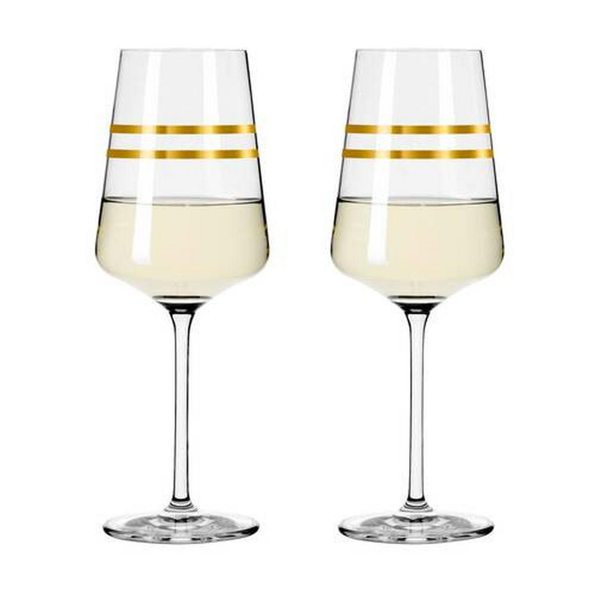 WEIßWEINGLAS Celebration Deluxe 400 ml 2-teilig  - Goldfarben, Glas (0,4cm) - Ritzenhoff