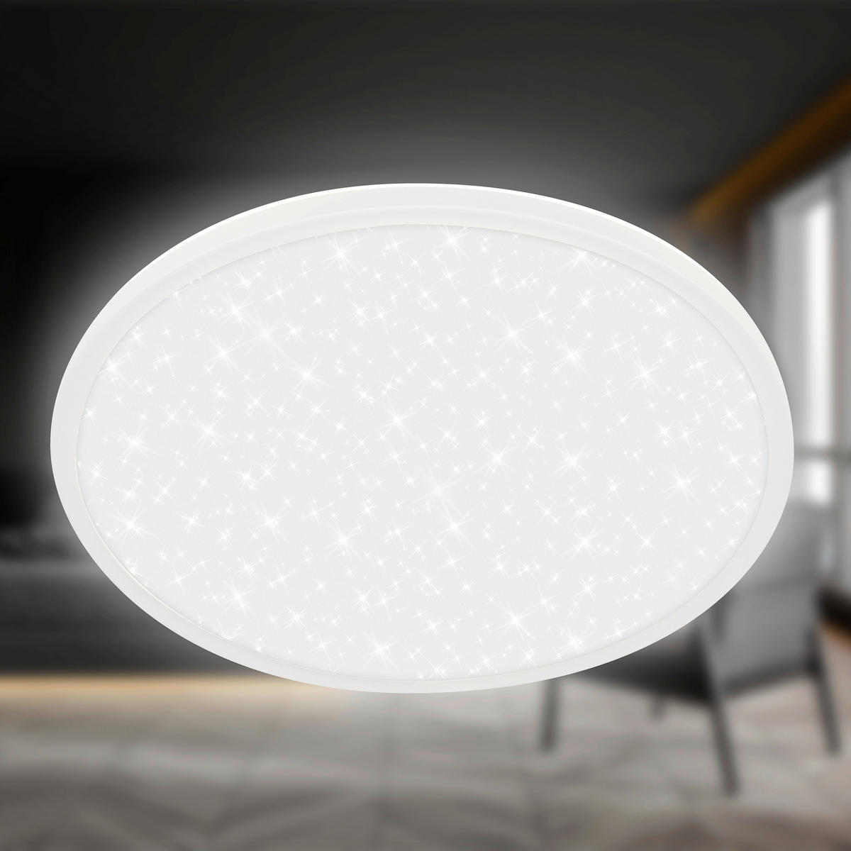 LED-PANEEL  - Weiß, Basics, Kunststoff (37,5/4,5cm)