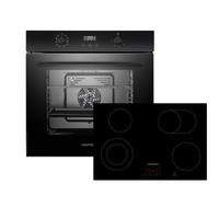 UGNSSET ASET7007700  - svart, Trend, metall/glas (59,5/59,5/56,5cm) - Respekta