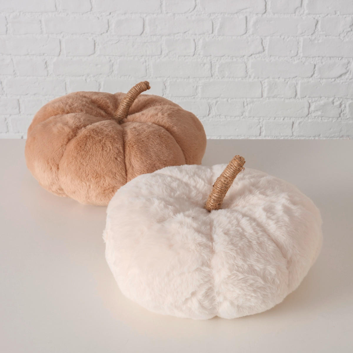 DEKORAČNÍ POLŠTÁŘ  - krémová/světle hnědá, Basics, textil (30,4/16cm)