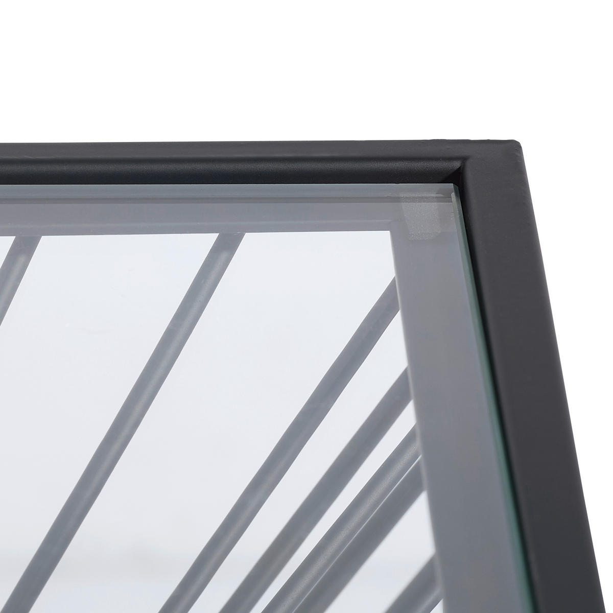 BEISTELLTISCH 40/40/40 cm Schwarz quadratisch  - Schwarz, Trend, Glas/Metall (40/40/40cm) - Xora