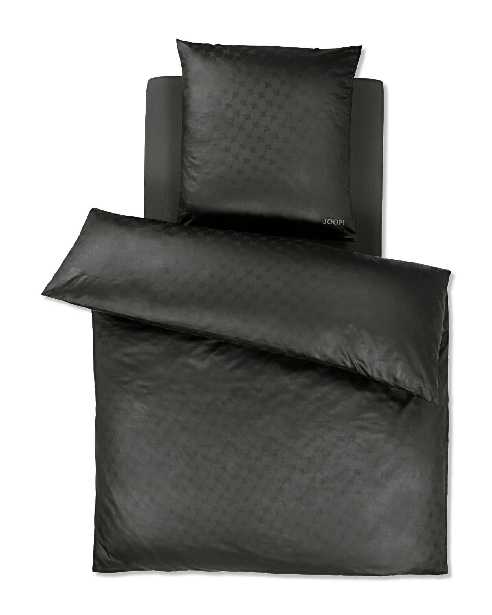 BETTWÄSCHE 2-teilig JOOP! CORNFLOWER Jersey 155/220 cm  - Schwarz, Basics, Textil (155/220cm) - Joop!