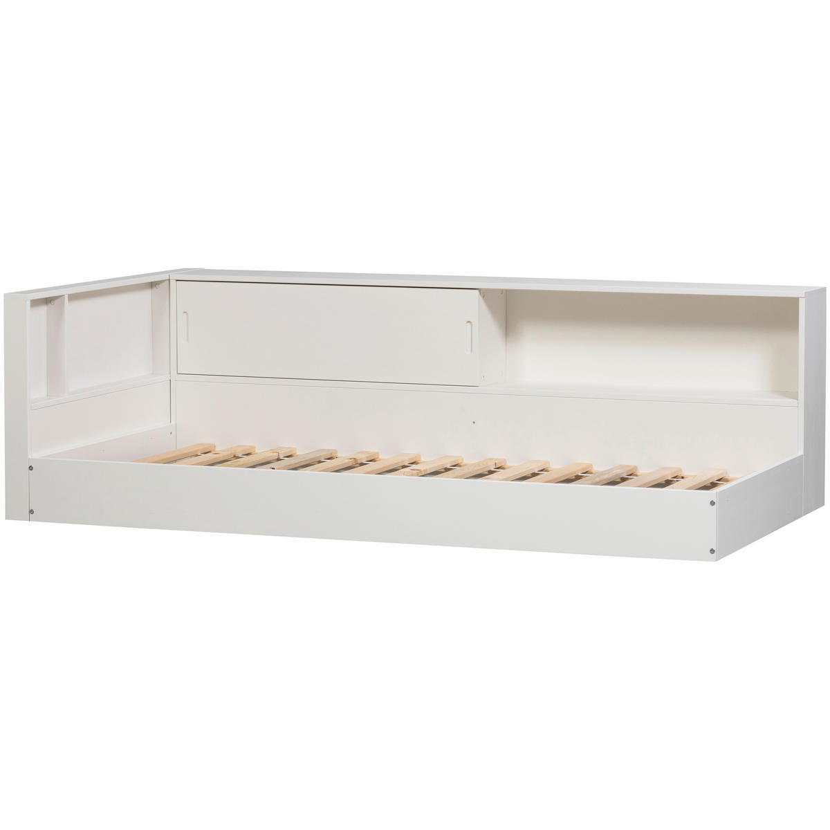 BODENBETT. - Weiß, Basics, Holz (90/200cm) - MID.YOU