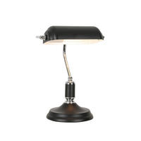STOLNÍ LAMPA, E27, 26,5/18/37 cm - černá/barvy chromu, Konvenční, kov (26,5/18/37cm) - Novel