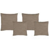 ZIERKISSENSET  42/53/42/53 cm   - Braun, KONVENTIONELL, Textil (42/53/42/53cm) - Livetastic