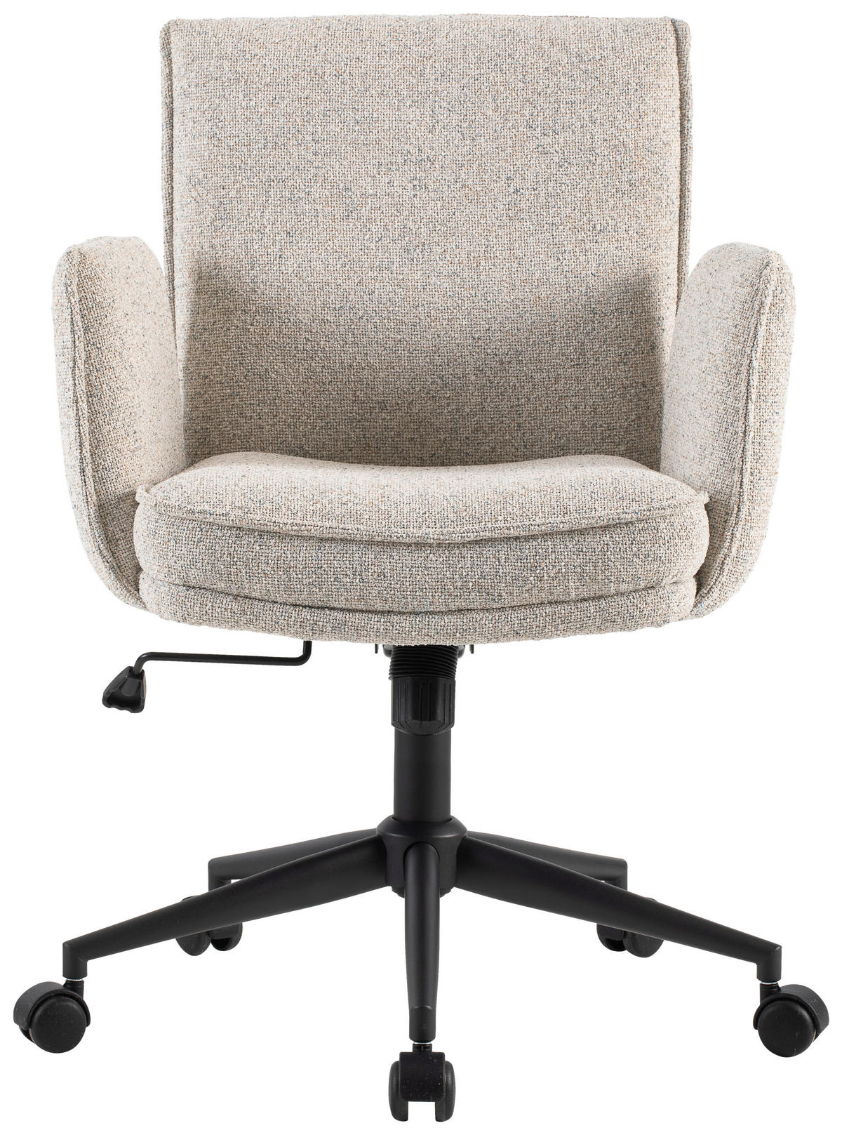 DREHSTUHL Webstoff Creme, Schwarz  - Creme/Schwarz, Design, Kunststoff/Textil (63/88/95,5/65,5cm) - Venda