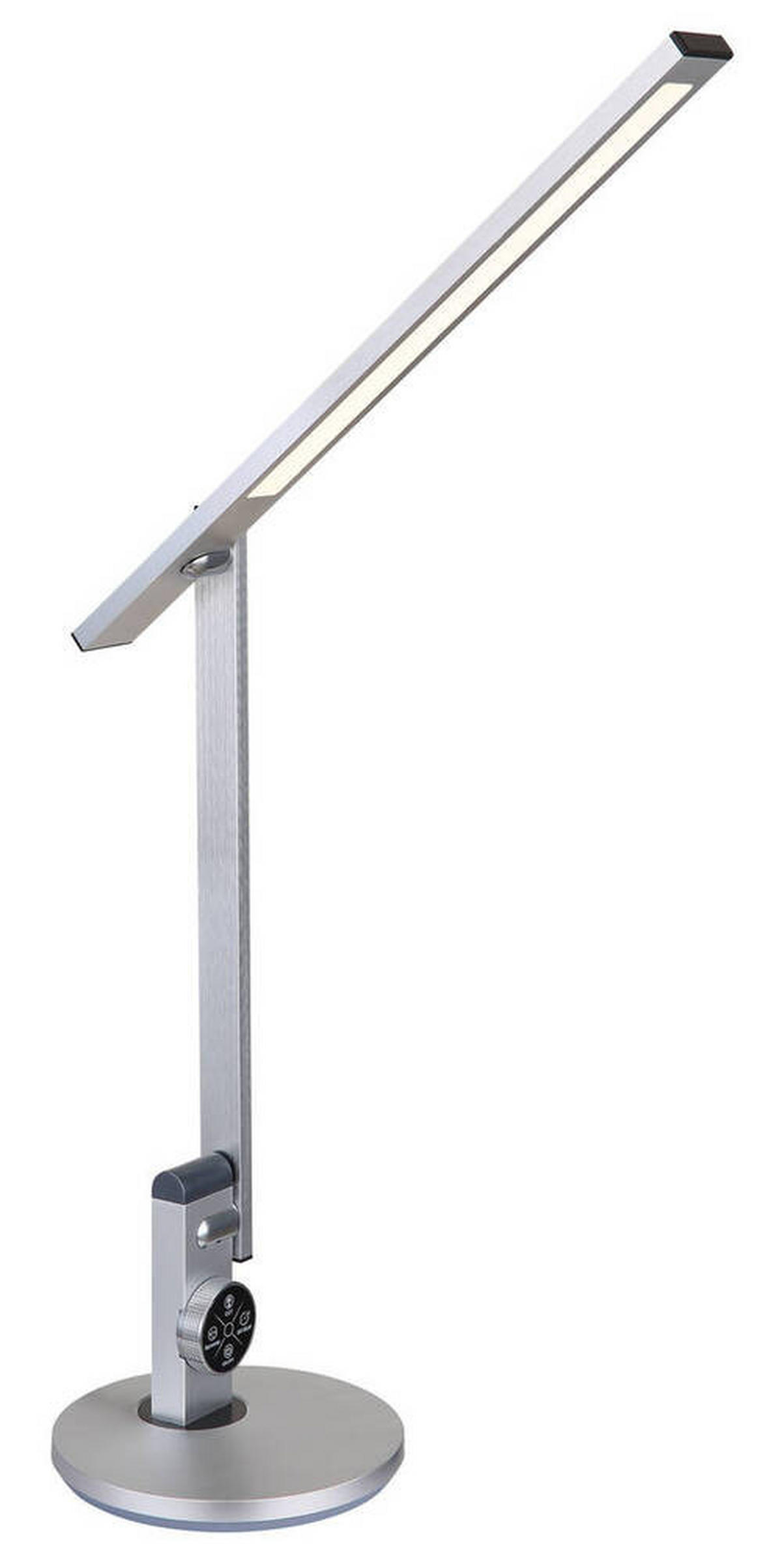 LED-SVETILKA ZA PISALNO MIZO     63,5/19/49,9 cm          - srebrne barve/črna, Design, kovina/umetna masa (63,5/19/49,9cm) - Globo