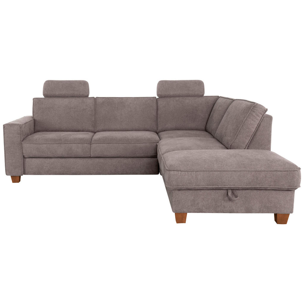Thumbnail - Sit & More Ecksofa, Taupe, Textil, Buche, 5,5-Sitzer, Ottomane rechts, L-Form, 236x213 cm, Goldenes M, Oeko-Tex® Standar...