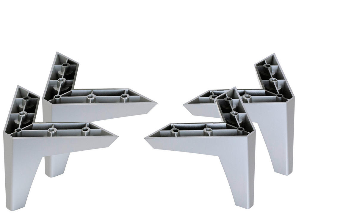 FUSSSET  12 cm  - Alufarben, Kunststoff (12cm) - Hom`in