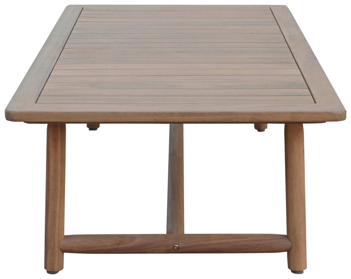 GARTENSET 4-teilig Webstoff Akaziemassiv 4-teilig  - Beige/Akaziefarben, Design, Holz/Textil (81/71/84cm) - Ambia Garden