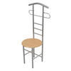 HERRENDIENER in Buchefarben, Alufarben   - Buchefarben/Alufarben, Design, Holzwerkstoff/Metall (47/53/118cm) - MID.YOU