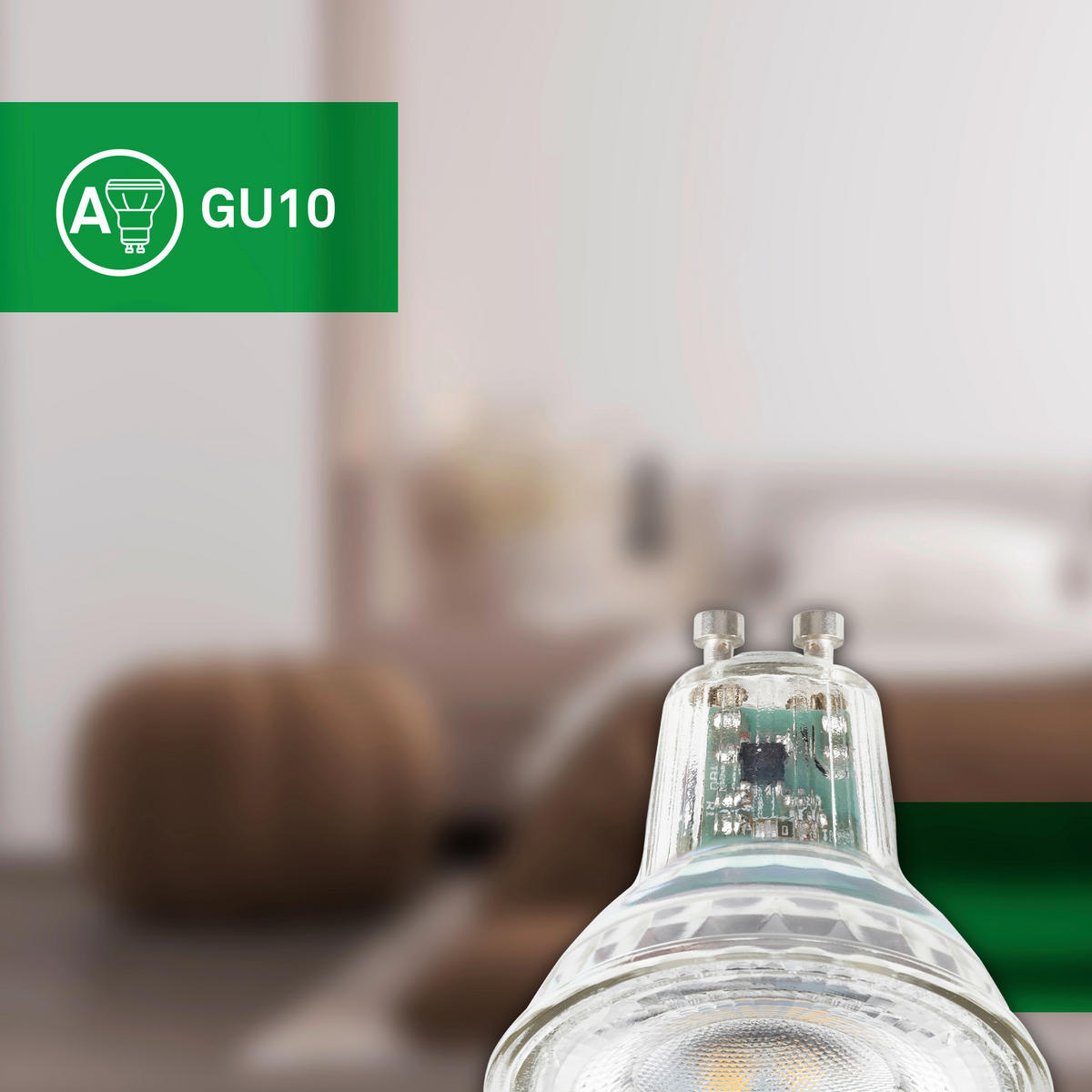 LED-LEUCHTMITTEL  - Silberfarben, Basics, Glas (5/5,6cm)