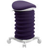 BÜROHOCKER Lila, Weiß  - Lila/Weiß, Design, Kunststoff/Textil (37,5/58-70/36cm) - Topstar
