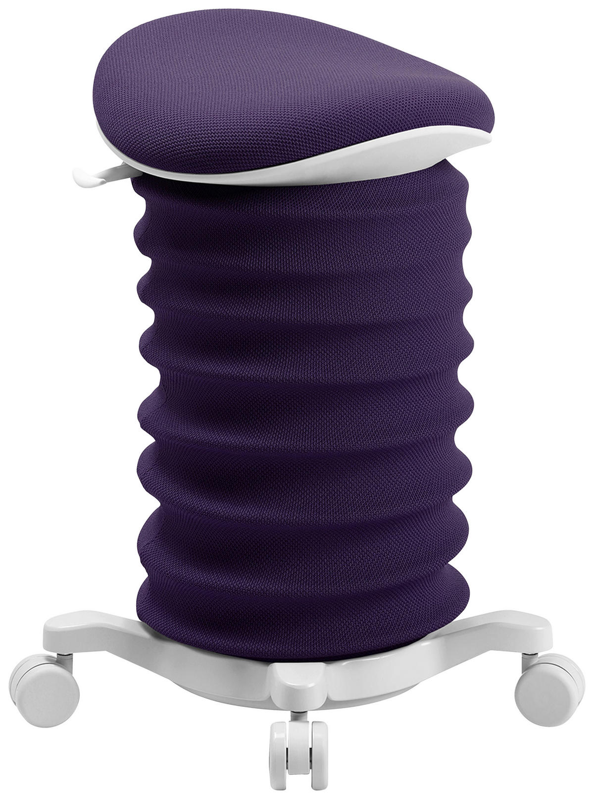 BÜROHOCKER 37,5/58-70/36 cm  - Lila/Weiß, Design, Kunststoff/Textil (37,5/58-70/36cm) - Topstar