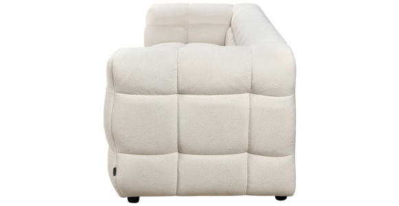 3-SITZER-SOFA Struktur Naturfarben - Schwarz/Naturfarben, Design, Kunststoff/Textil (218/71/90cm) - Carryhome