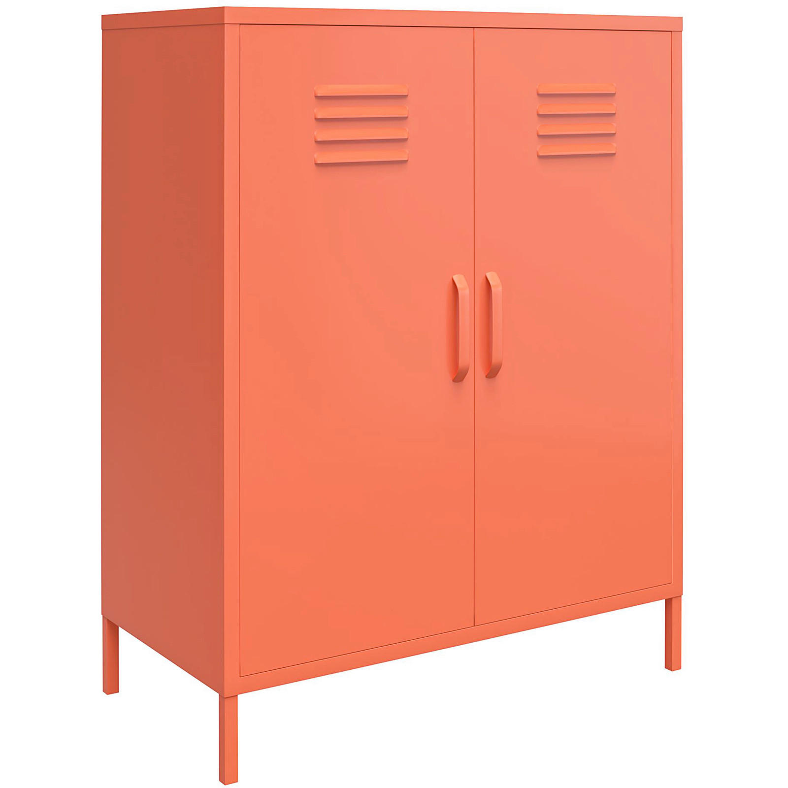 HIGHBOARD Cache  in 80/101/40 cm  - Orange, Design, Metall (80/101/40cm) - MID.YOU