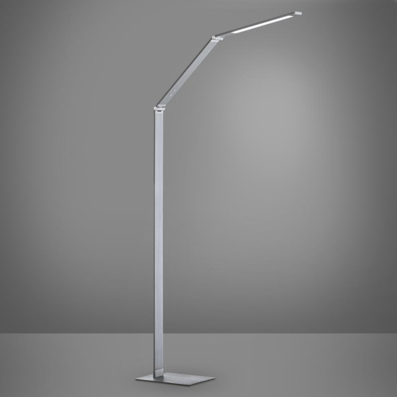 LED-STEHLEUCHTE 36/17/133 cm    - Alufarben, Design, Kunststoff/Metall (36/17/133cm) - Fischer & Honsel