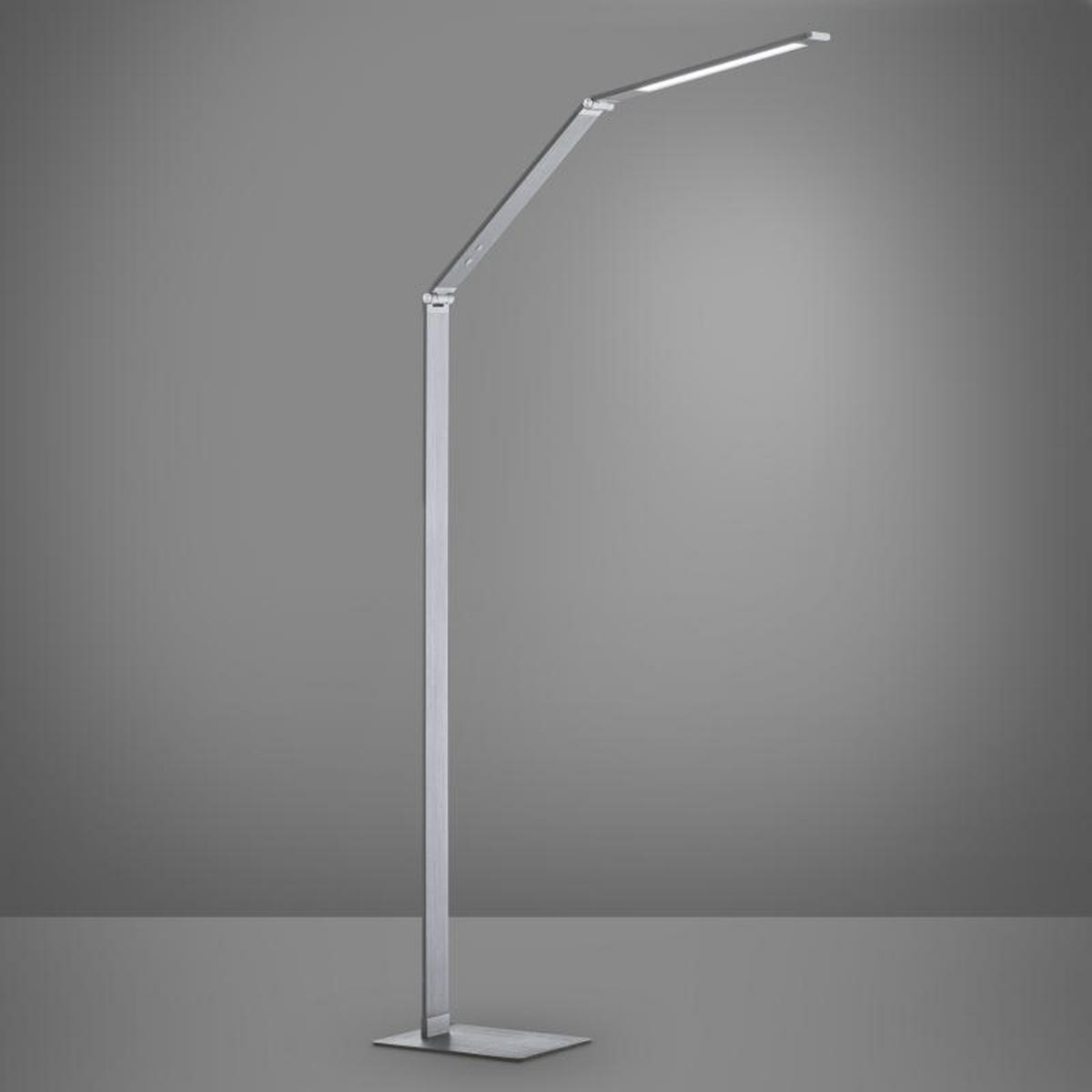 STOJACÍ LED SVÍTIDLO, 36/17/133 cm - barvy hliníku, Design, kov/plast (36/17/133cm) - Fischer & Honsel