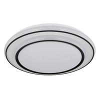 STROPNÍ LED SVÍTIDLO, 39/7 cm  - bílá/černá, Konvenční, kov/plast (39/7cm) - Globo