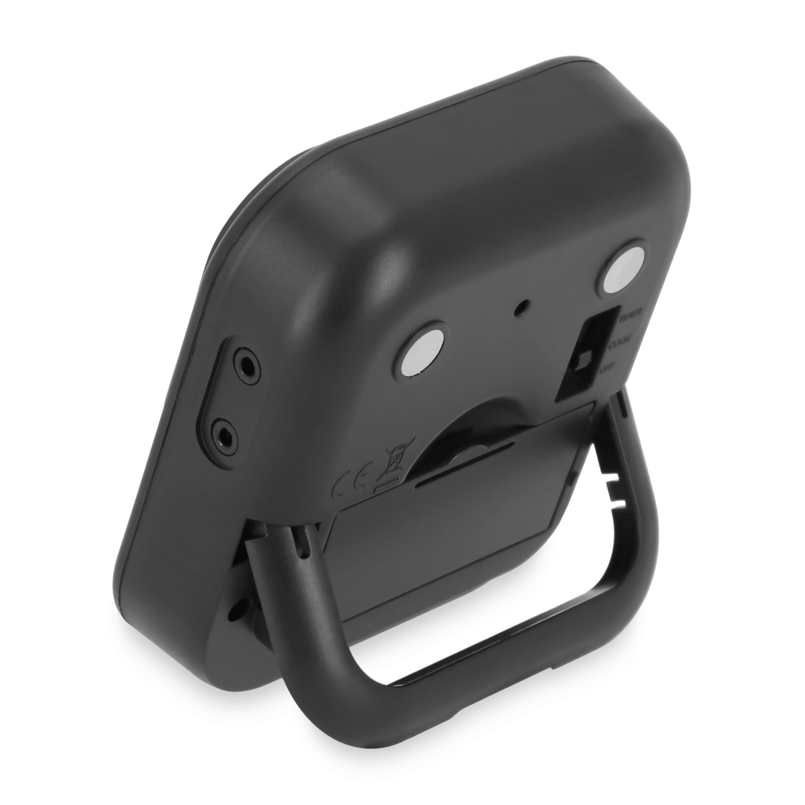 BRATENTHERMOMETER  - Schwarz, Basics, Kunststoff (8,8/8/2,7cm)