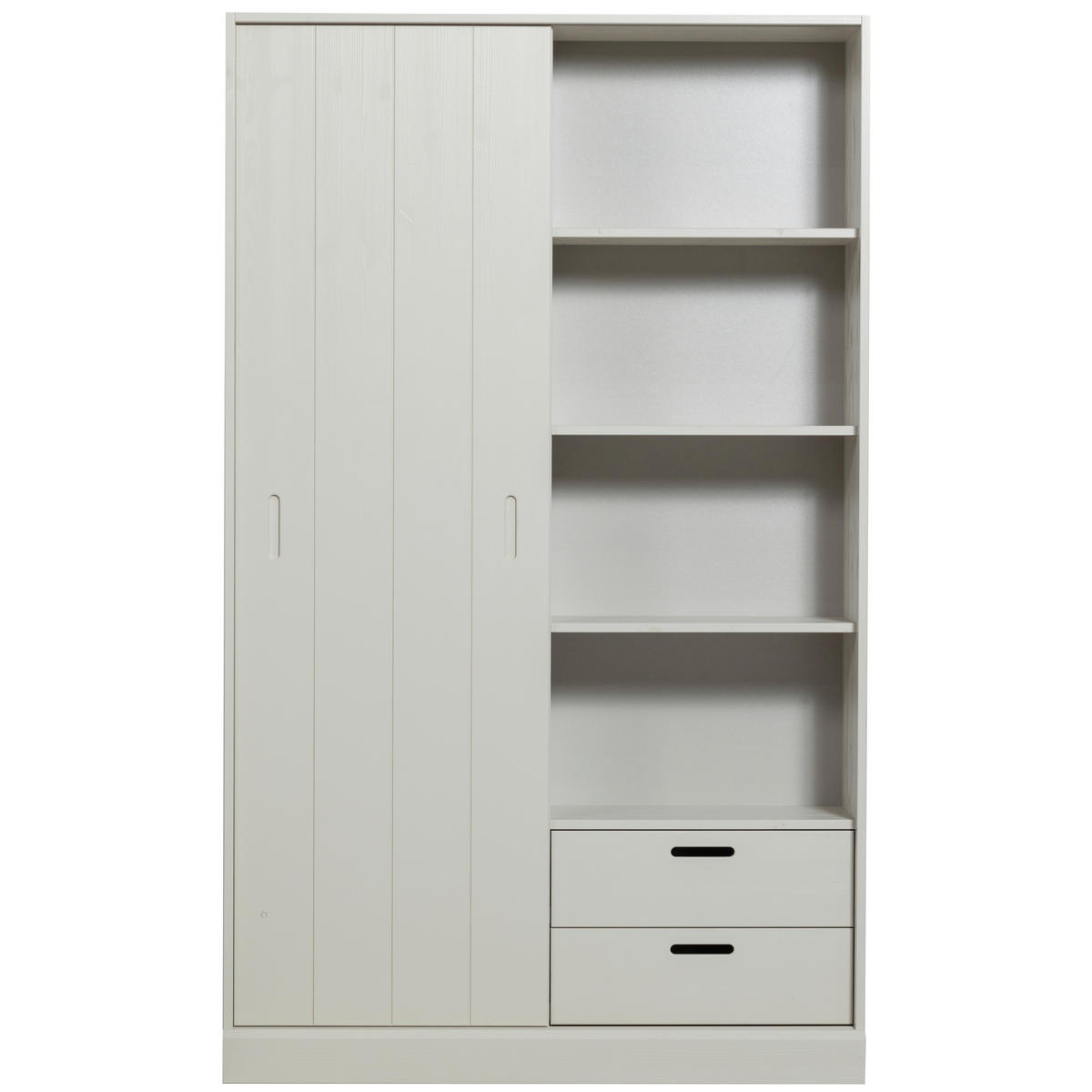 SCHIEBETÜRENSCHRANK 120/200/42 cm 1-türig  - Grau, Design, Holz (120/200/42cm) - Livetastic