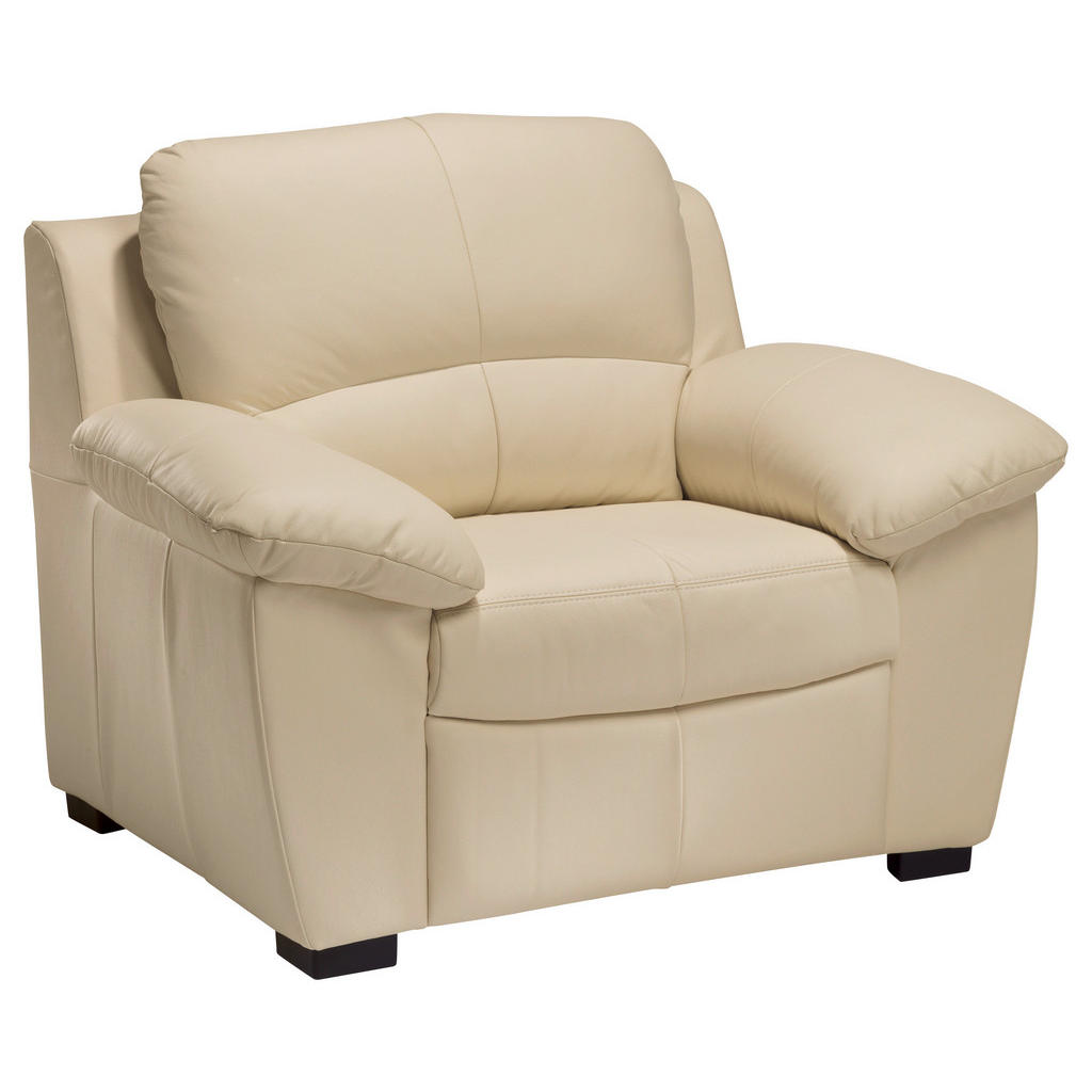 Polstersessel Mit Armlehnen Danilo Lederlook Beige