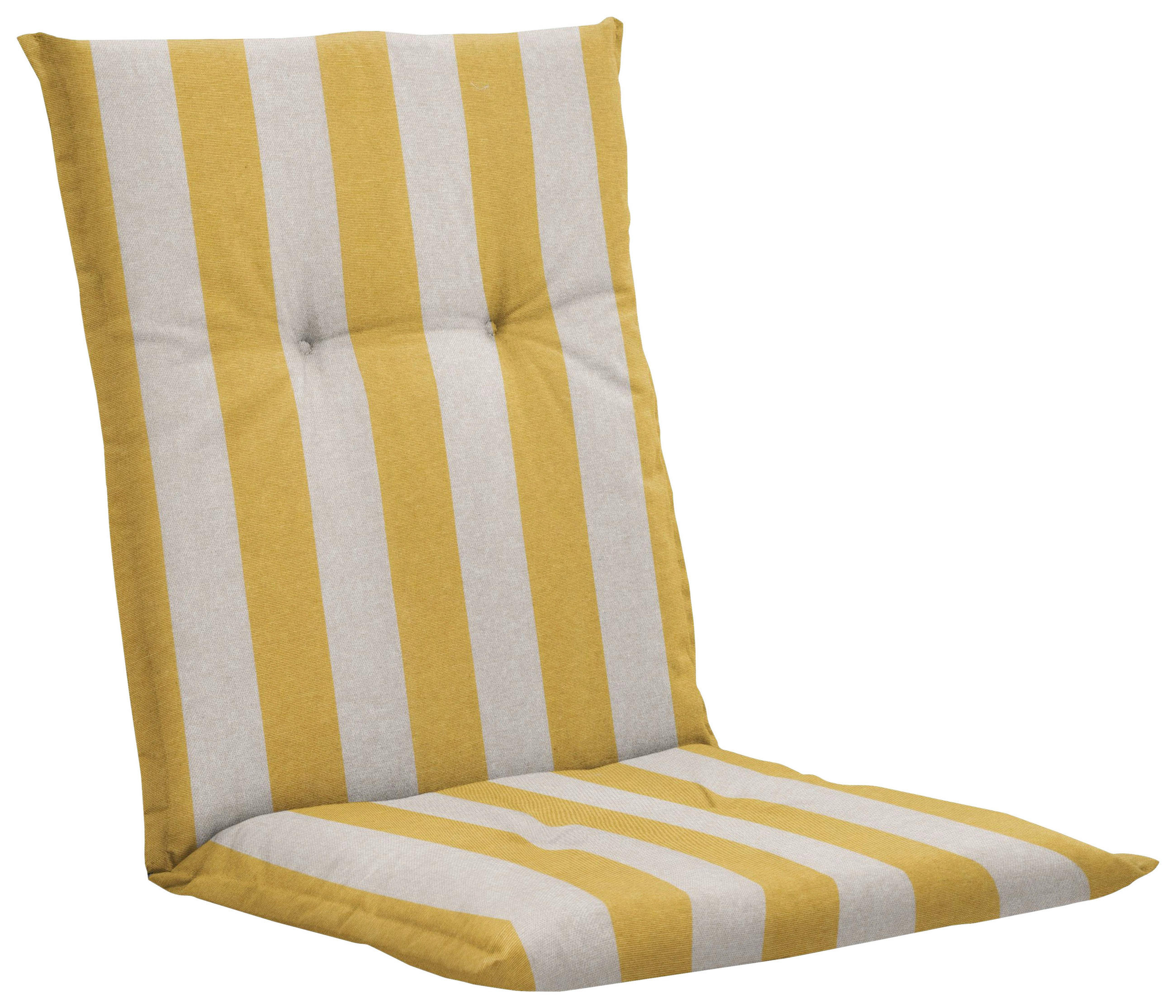 SESSELAUFLAGE Streifen  - Gelb/Creme, Basics, Textil (105/6/50cm)