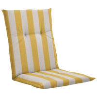 SESSELAUFLAGE Streifen  - Gelb/Creme, Basics, Textil (105/6/50cm)