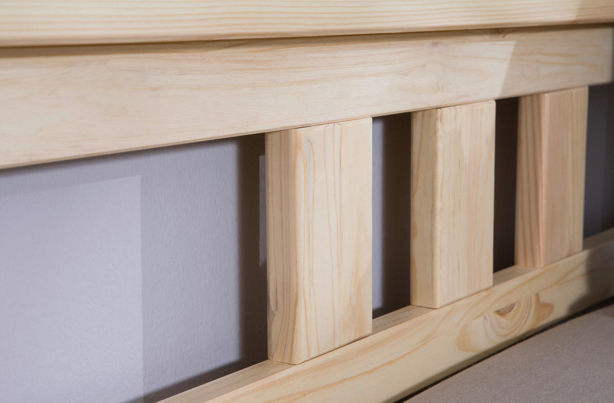 BETT 140/200 cm  in Kieferfarben  - Kieferfarben, KONVENTIONELL, Holz (140/200cm) - MID.YOU