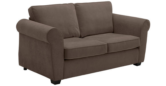 2,5-SITZER  in Chenille Braun  - Schwarz/Braun, KONVENTIONELL, Kunststoff/Textil (196/88/86cm) - Carryhome