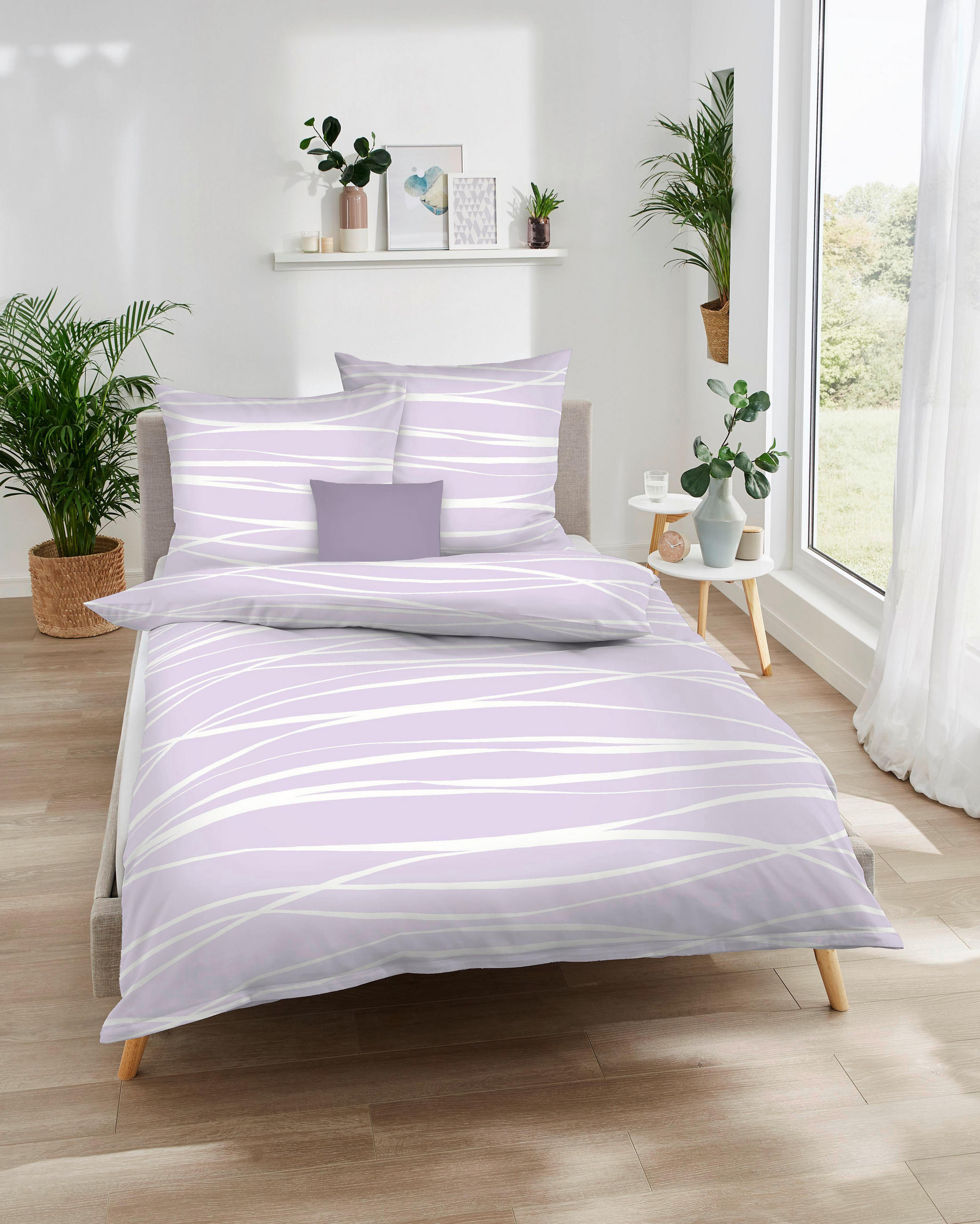 POSTELJINA MOTION 200/200 cm saten jorgovan  - jorgovan, Osnovno, tekstil (200/200cm) - Kaeppel