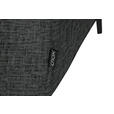 ECKSOFA in Chenille Dunkelgrau 205/280 cm - Dunkelgrau/Schwarz, Design, Textil/Metall (205/280cm) - Xora