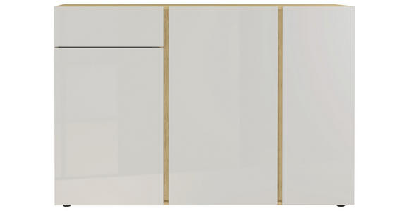 SIDEBOARD 150/104/42 cm  - Kaschmir/Eichefarben, KONVENTIONELL, Glas/Holzwerkstoff (150/104/42cm) - Voleo