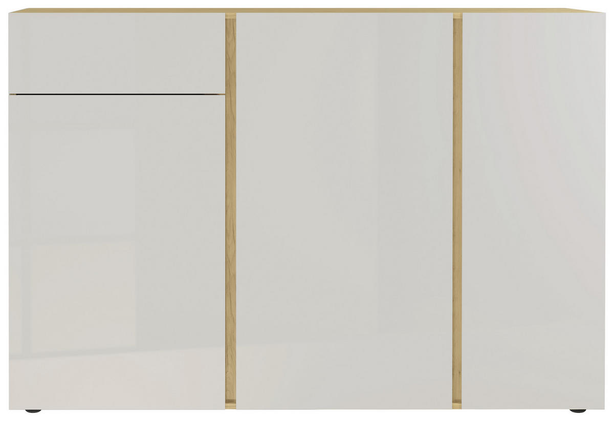 SIDEBOARD  152/103/42 cm 1 Schublade(n)  - Kaschmir/Eichefarben, KONVENTIONELL, Glas/Holzwerkstoff (152/103/42cm)