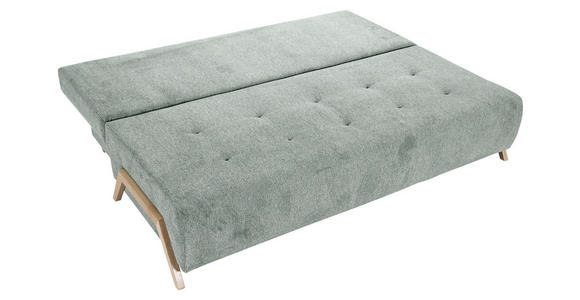 SCHLAFSOFA  in Flachgewebe Hellgrau  - Buchefarben/Hellgrau, KONVENTIONELL, Holz/Textil (204/75/100cm) - Carryhome