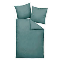 BETTWÄSCHE Satin 155/220 cm  - Grün, Basics, Textil (155/220cm) - Janine