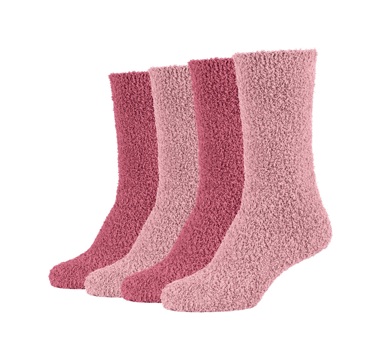 SOCKEN CAMANO KUSCHELSOCKEN 4ER PACK 8 Stück Beige  - Beige, Basics, Textil (35/38null)
