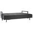 SCHLAFSOFA Dunkelbraun, Grau - Dunkelbraun/Grau, MODERN, Holz/Textil (210/70/115cm) - Innovation
