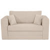 JUGEND- UND KINDERSOFA Cord Beige  - Beige/Schwarz, KONVENTIONELL, Textil (136/78/72cm) - Xora