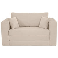 JUGEND- UND KINDERSOFA Cord Beige  - Beige/Schwarz, KONVENTIONELL, Textil (136/78/72cm) - Xora